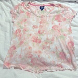 Laura Ashley - Floral S/S V Neck Top - Medium